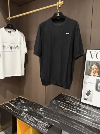 Spring and summer casual men s round neck wool short sleeves Replica Balenciaga Tshirts and Polos