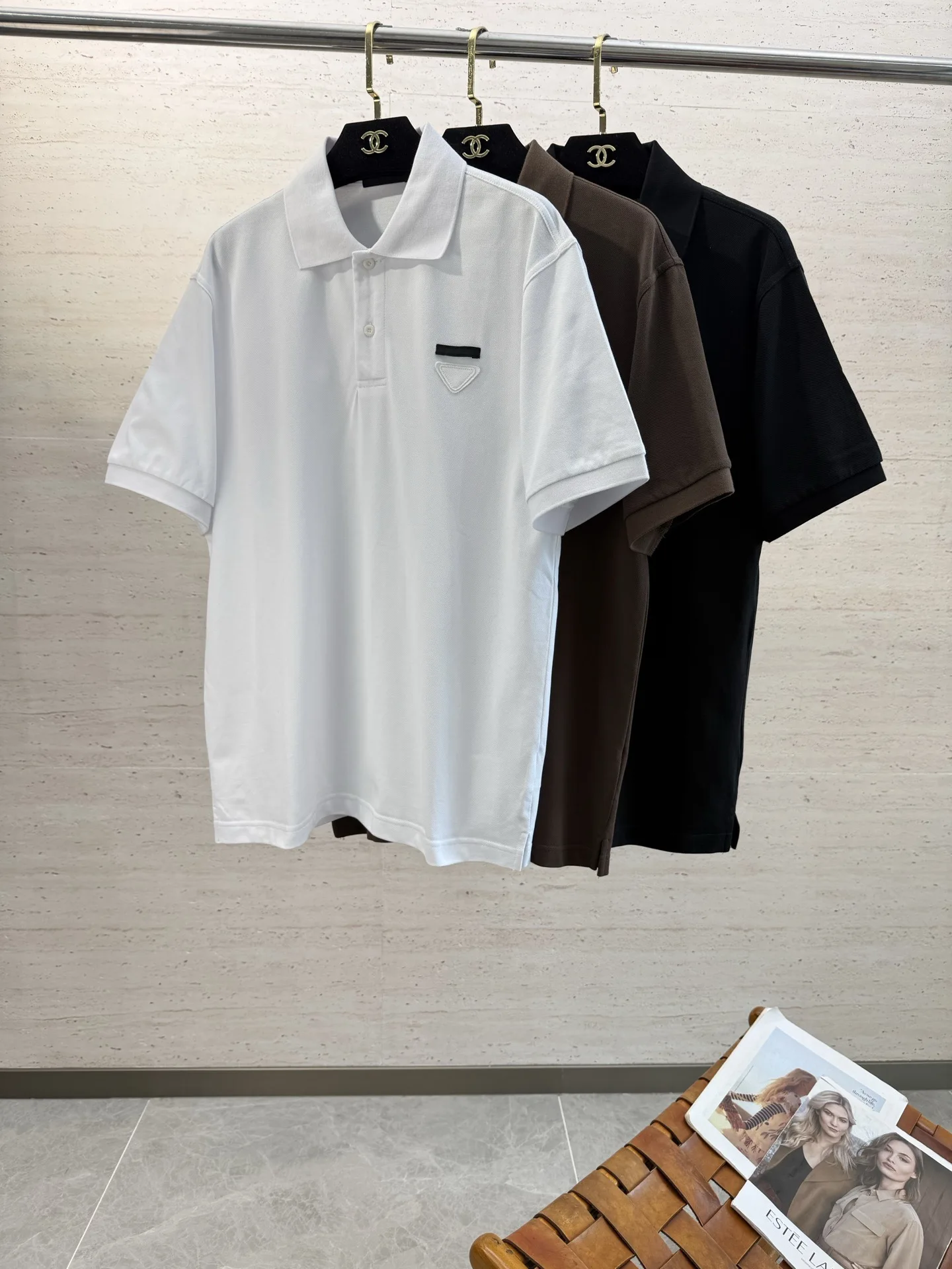 Prada Spring and summer men s short-sleeve polo