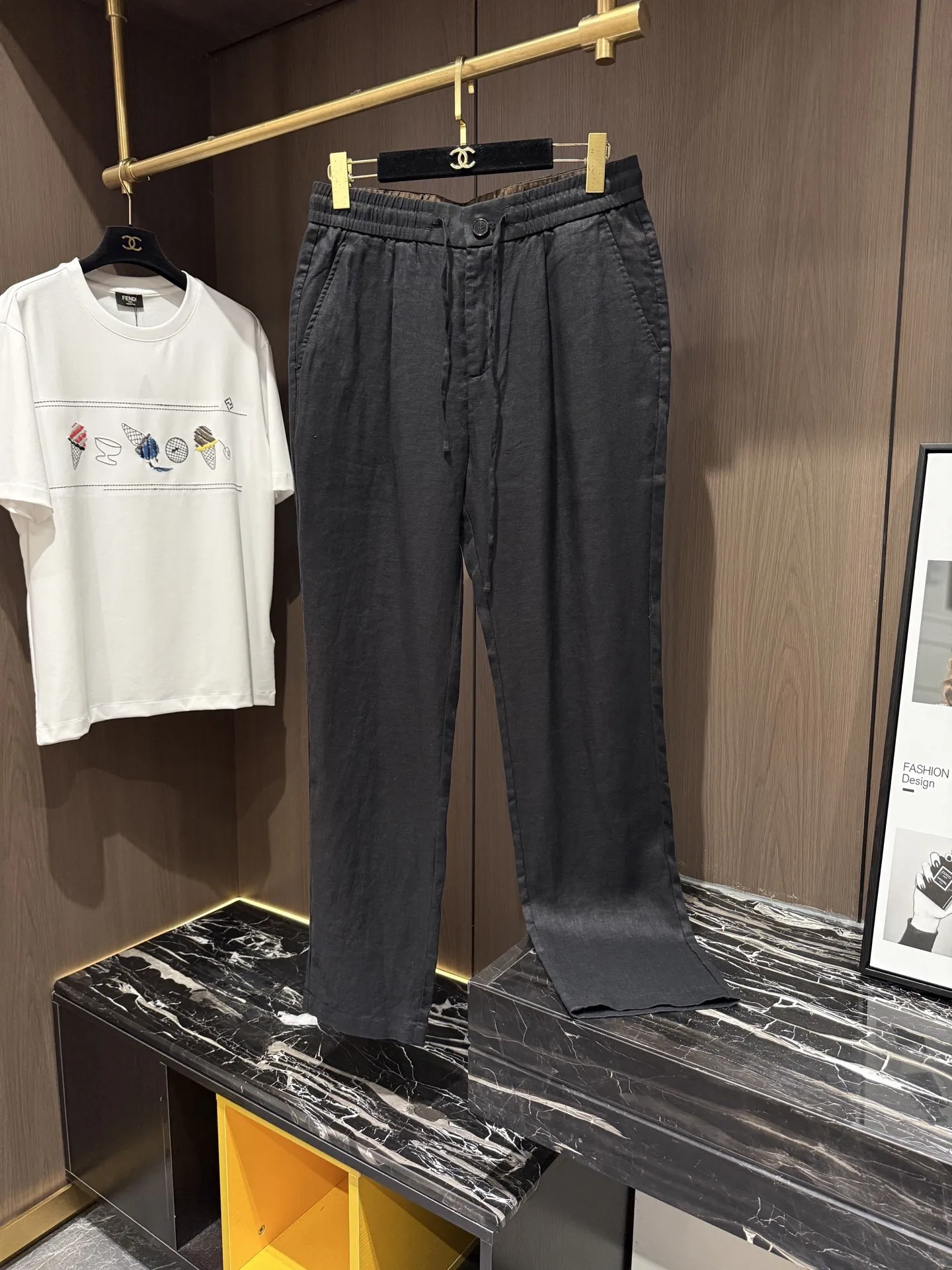 Burberry Spring and summer linen casual long pants Burberry Spring and summer linen casual long pants