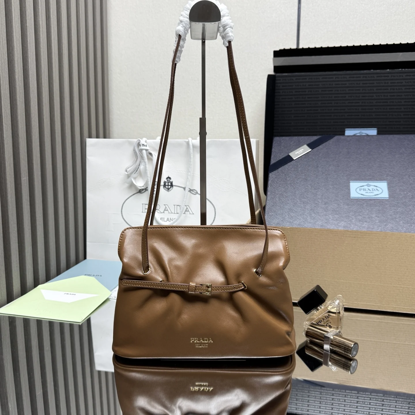 Prada 1BG586 Shoulder Cloud Bag Women s Crossbody Bag