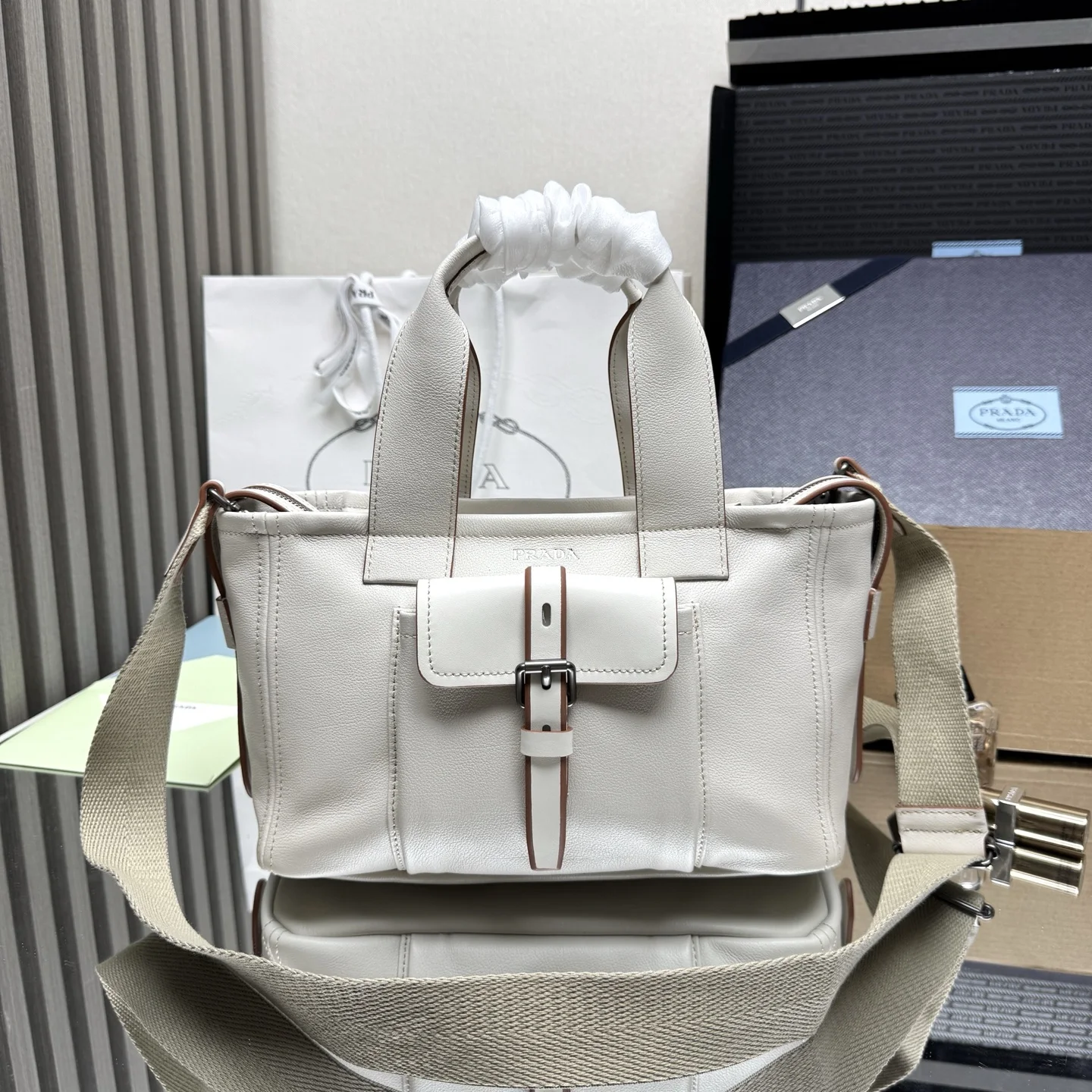 Prada 1BG660 Soft Leather Bag Women s Crossbody Bag