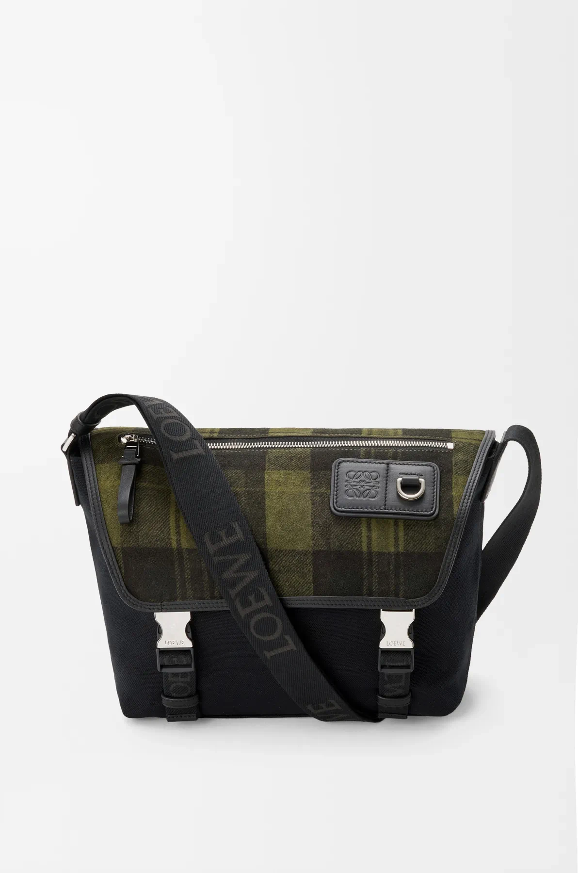 Loewe 9100 Medium Canvas and Suede Messenger Bag Men s Crossbody Bag Loewe 9100 Medium Canvas and Suede Messenger Bag Men s Crossbody Bag