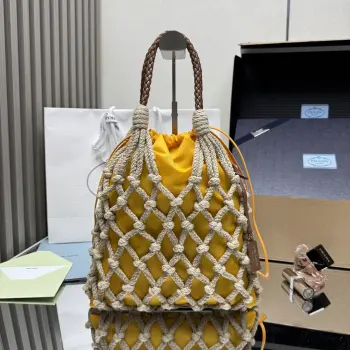 1BC111 Cotton Lace Handbag Women s Shoulder Bag Replica Prada womens bags