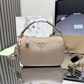 1BC277 Lychee Pattern Handbag Women s Crossbody Bag Replica Prada womens bags