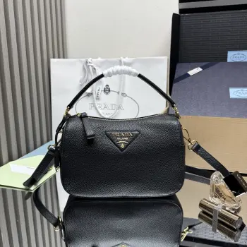 1BC277 Lychee Pattern Handbag Women s Crossbody Bag Replica Prada womens bags