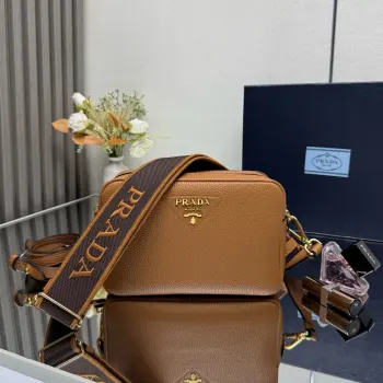 1BH082 Suede Leather Double Shoulder Strap Bag Women s Crossbody Bag Replica Prada womens bags