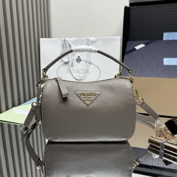1BC277 Lychee Pattern Handbag Women s Crossbody Bag Replica Prada womens bags