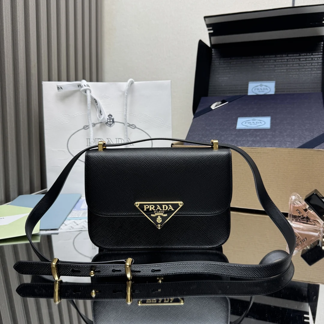 Prada 1BD320 New Plain Cowhide Flight Attendant Bag Women s Crossbody Bag Prada 1BD320 New Plain Cowhide Flight Attendant Bag Women s Crossbody Bag