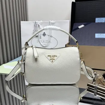 1BC277 Lychee Pattern Handbag Women s Crossbody Bag Replica Prada womens bags