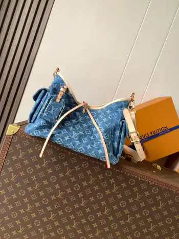 M27623 Blue Denim Small Handbag Women s Crossbody Bag Replica Louis Vuitton womens bags