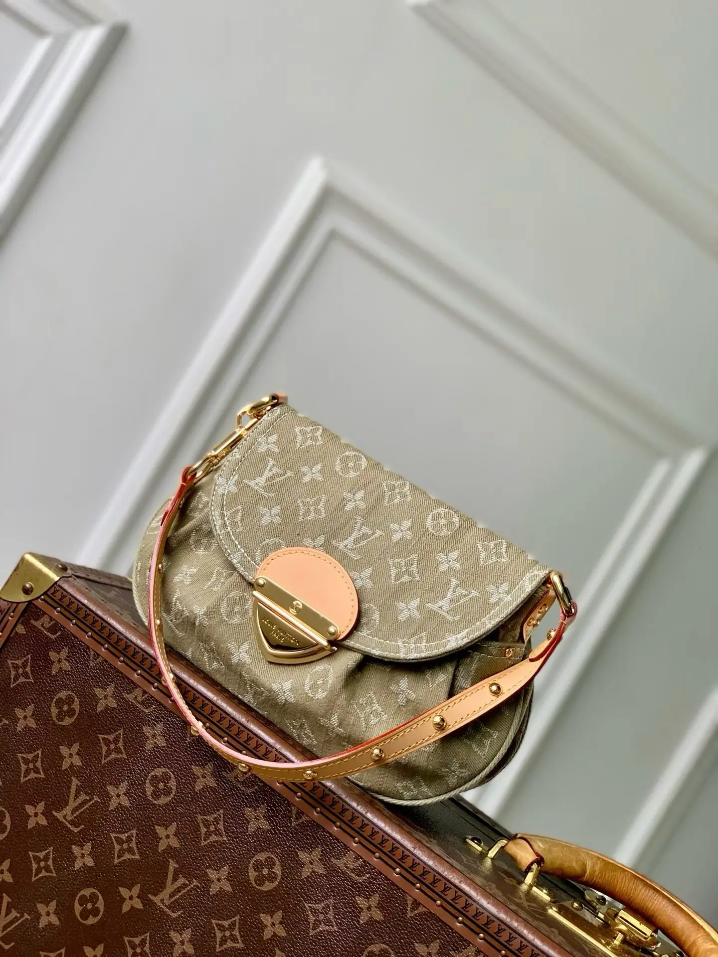 Louis Vuitton M46829 Cotton Yarn Canvas Handbag Women s Shoulder Bag Louis Vuitton M46829 Cotton Yarn Canvas Handbag Women s Shoulder Bag