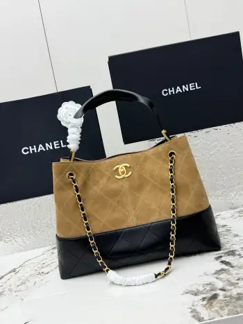 AS5634 Suede Cowhide Shopping Bag Women s Shoulder Bag Replica Chanel womens bags