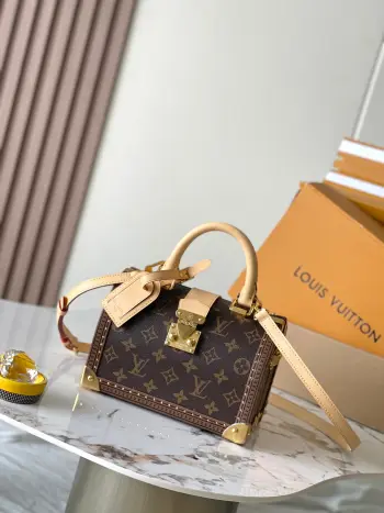 M11154 All-Steel Hardware Hard Case Handbag Women s Crossbody Bag Replica Louis Vuitton womens bags