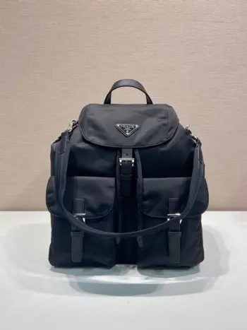 2VZ110A Classic Nylon Double Shoulder Strap Backpack Replica Prada backpacks