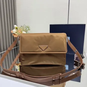 1BD255 Bright Color Leather Messenger Bag Men s Crossbody Bag Replica Prada mens bags