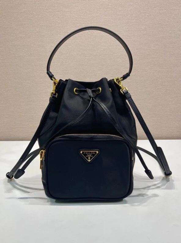 Prada 1BH038 Classic Nylon Double Shoulder Strap Backpack Prada 1BH038 Classic Nylon Double Shoulder Strap Backpack