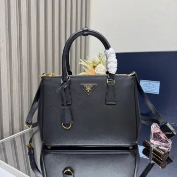1BA863 Leather Double Handle Killer Bag Men s Crossbody Bag Replica Prada mens bags