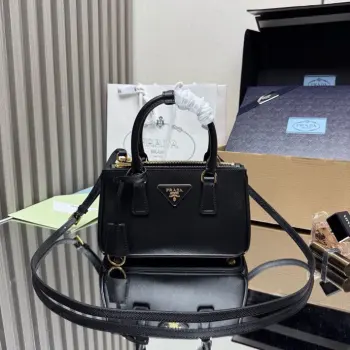 1BA916 Leather Double Handle Killer Bag Men s Crossbody Bag Replica Prada mens bags