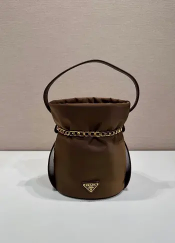 1BE088 Wealthy Small Bucket Women s Shoulder Bag Replica Prada womens bags