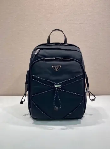 2VZ122 Imported Nylon Fabric Bag Backpack Replica Prada backpacks