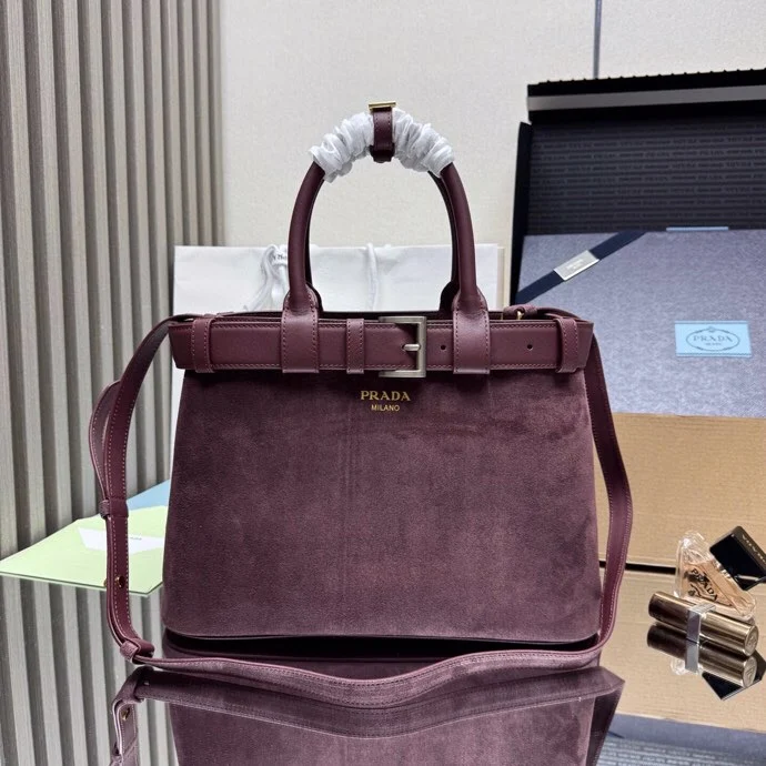 Prada 1BA434 Suede Shopping Bag Women s Crossbody Bag Prada 1BA434 Suede Shopping Bag Women s Crossbody Bag