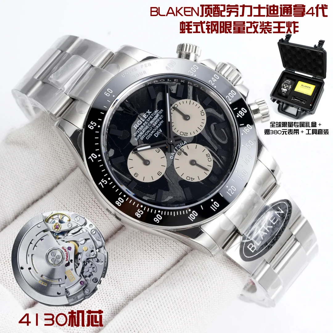 OMEGA 4130 movement Daytona 4th generation Oystersteel Soul series men s mechanical watch