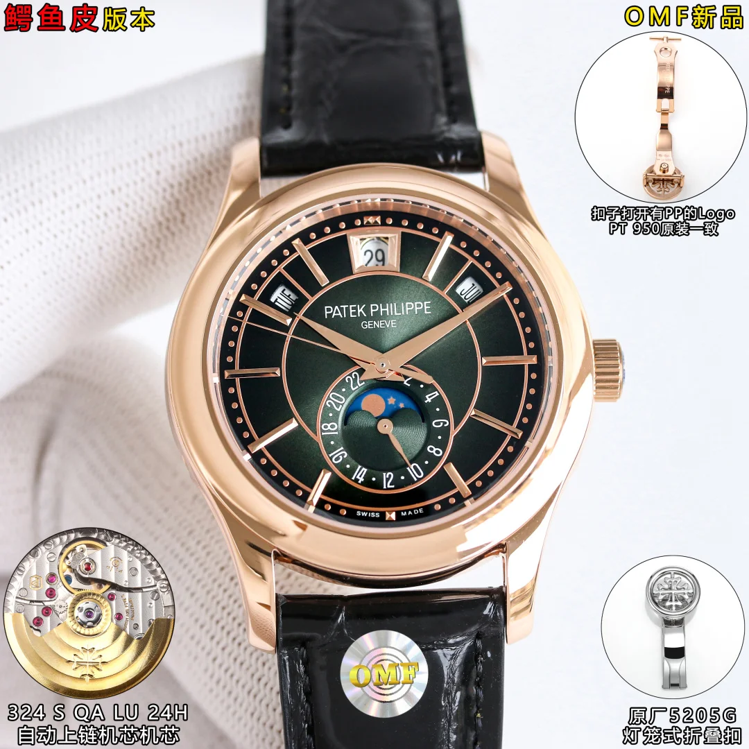 PATEK PHILIPPE 324 S QA LU 24H model automatic winding movement multifunctional watch men s mechanical watch