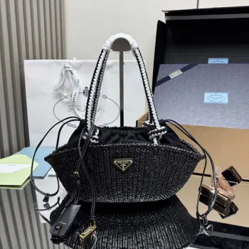 1BA463 New Woven Vegetable Basket Women s Shoulder Bag Replica Prada womens bags