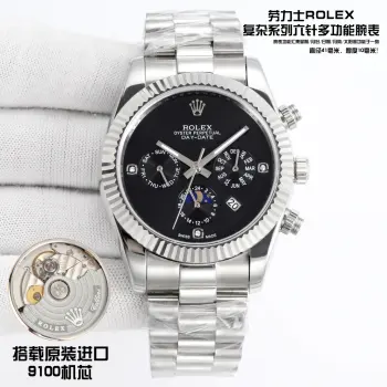 9100 movement multifunctional watch RP6 men s mechanical watch Replica ROLEX Mens Watches