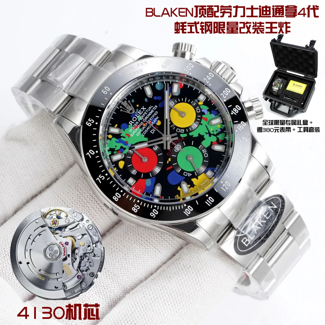 OMEGA 4130 movement Daytona 4th generation Oyster Steel Soul series men s mechanical watch