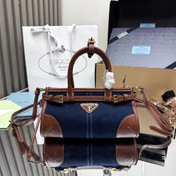 1BA486 Denim Messenger Bag Women s Crossbody Bag Replica Prada womens bags
