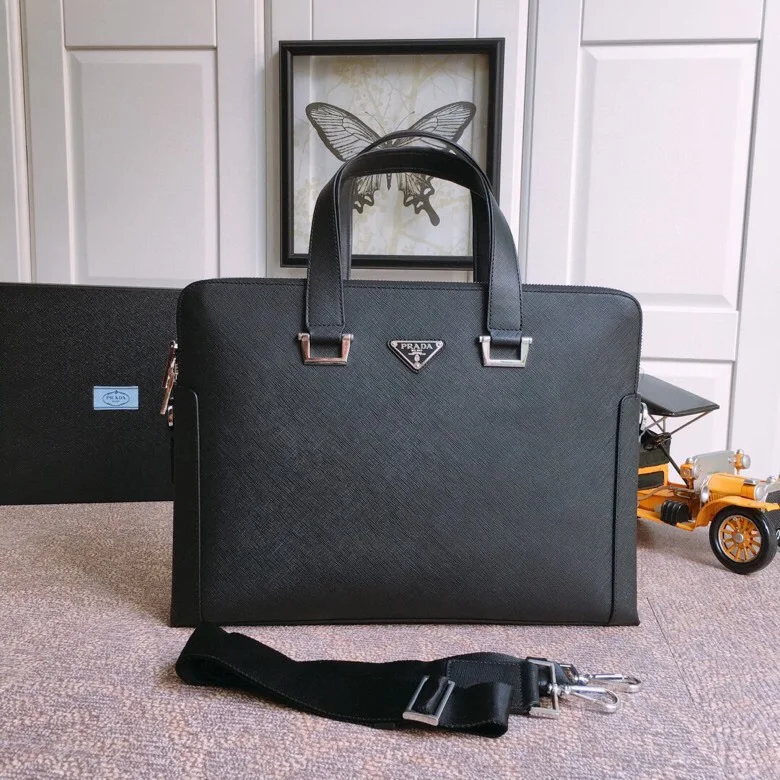 Prada 81189 Cross Pattern Briefcase Men s Crossbody Bag Prada 81189 Cross Pattern Briefcase Men s Crossbody Bag