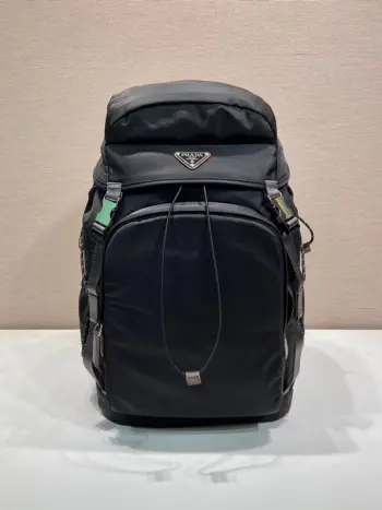 2VZ123 Imported Nylon Climbing Backpack Double Shoulder Bag Replica Prada backpacks