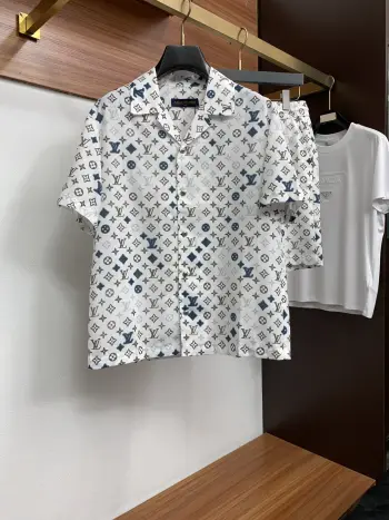 Spring and summer new casual shorts set Replica Louis Vuitton Shirts