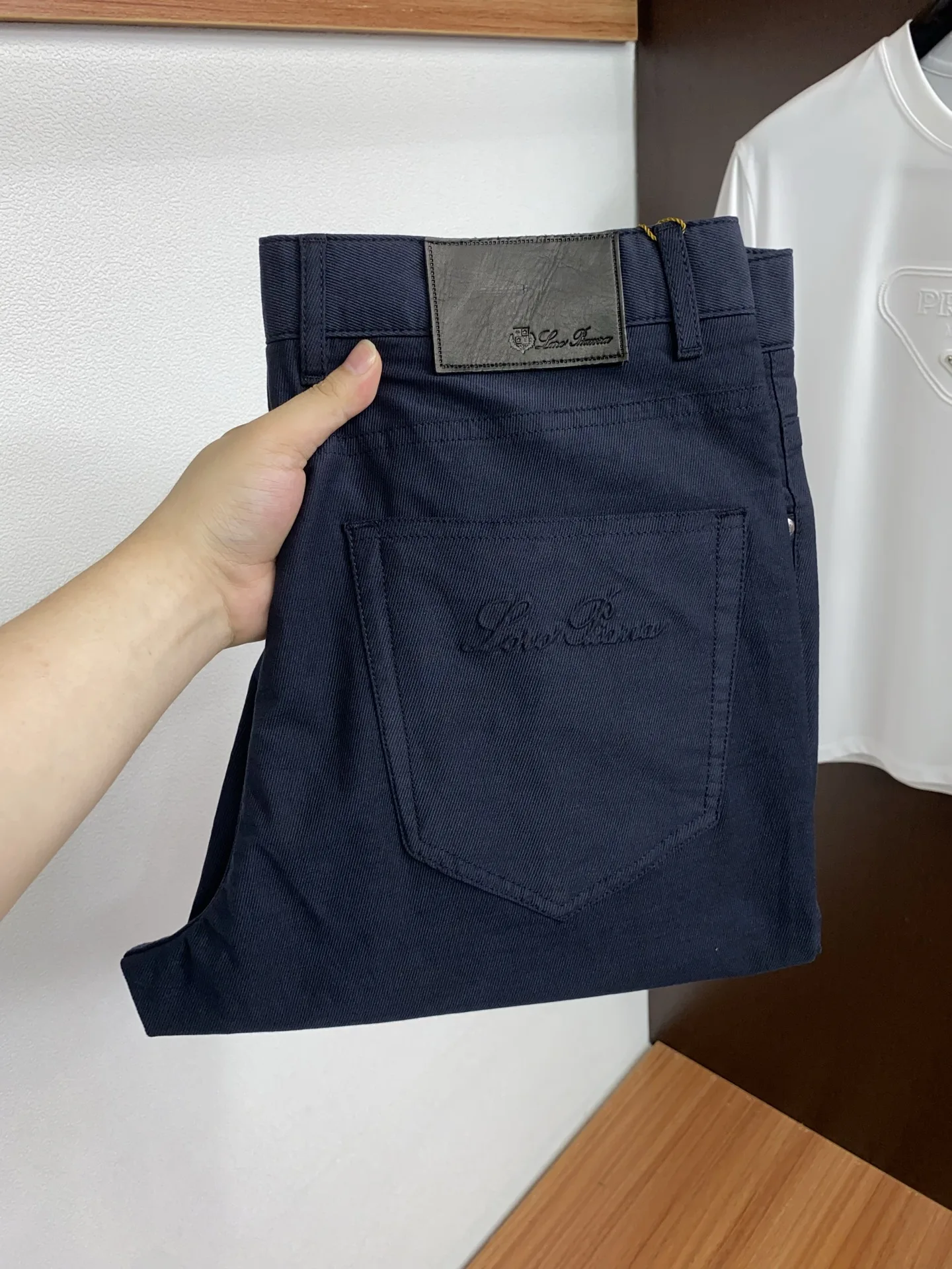 Loro Piana High-quality linen-cotton fabric fashionable casual pants