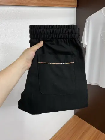 High-quality linen-cotton fabric fashionable casual pants Replica Burberry Pants and Trousers