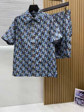Spring and summer new casual shorts set Replica Fendi Shirts