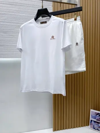 Spring and summer new casual shorts set Replica Loro Piana Tshirts and Polos