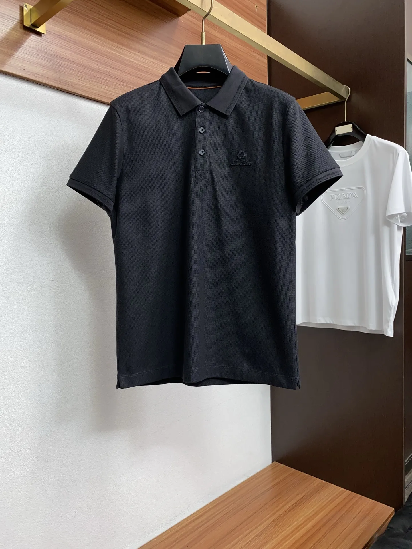 Loro Piana Spring and Summer New Fine Stripe Pique Business Polo Loro Piana Spring and Summer New Fine Stripe Pique Business Polo