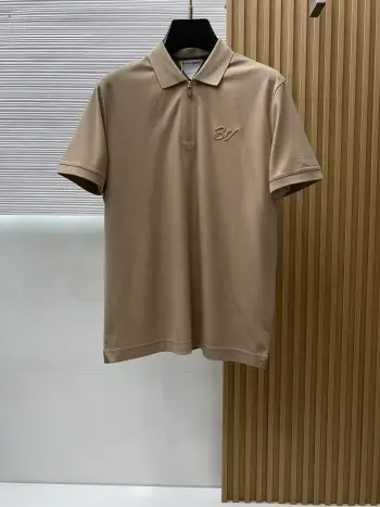 Spring and Summer New Fine Stripe Pique Business Polo Replica Bottega Veneta Tshirts and Polos