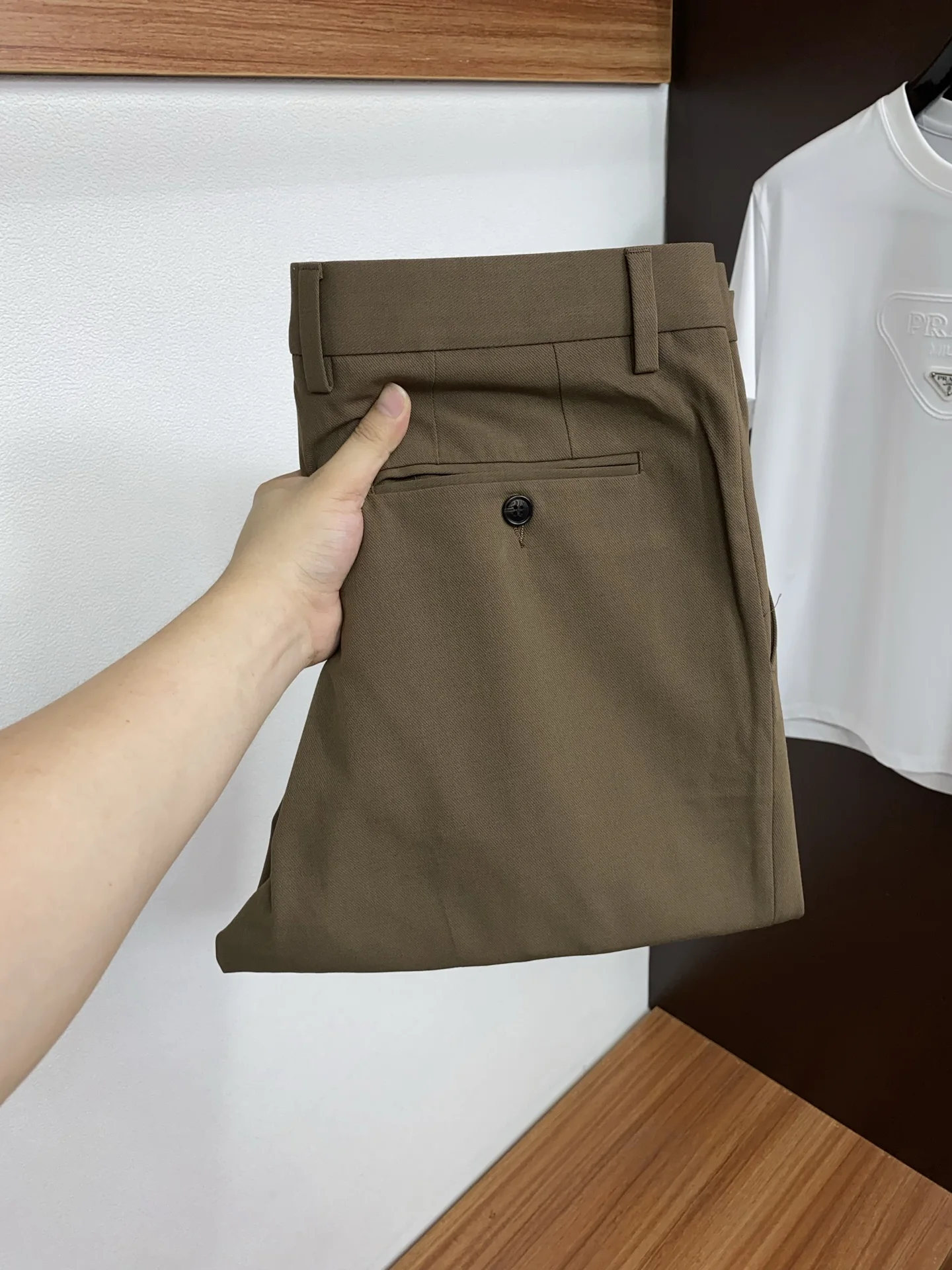 Loro Piana High-quality linen-cotton fabric fashionable casual pants
