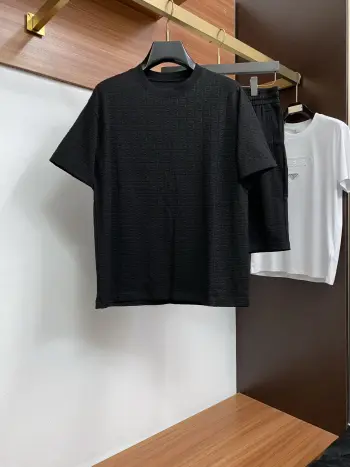 Spring and summer new casual shorts and jacket set Replica Fendi Tshirts and Polos