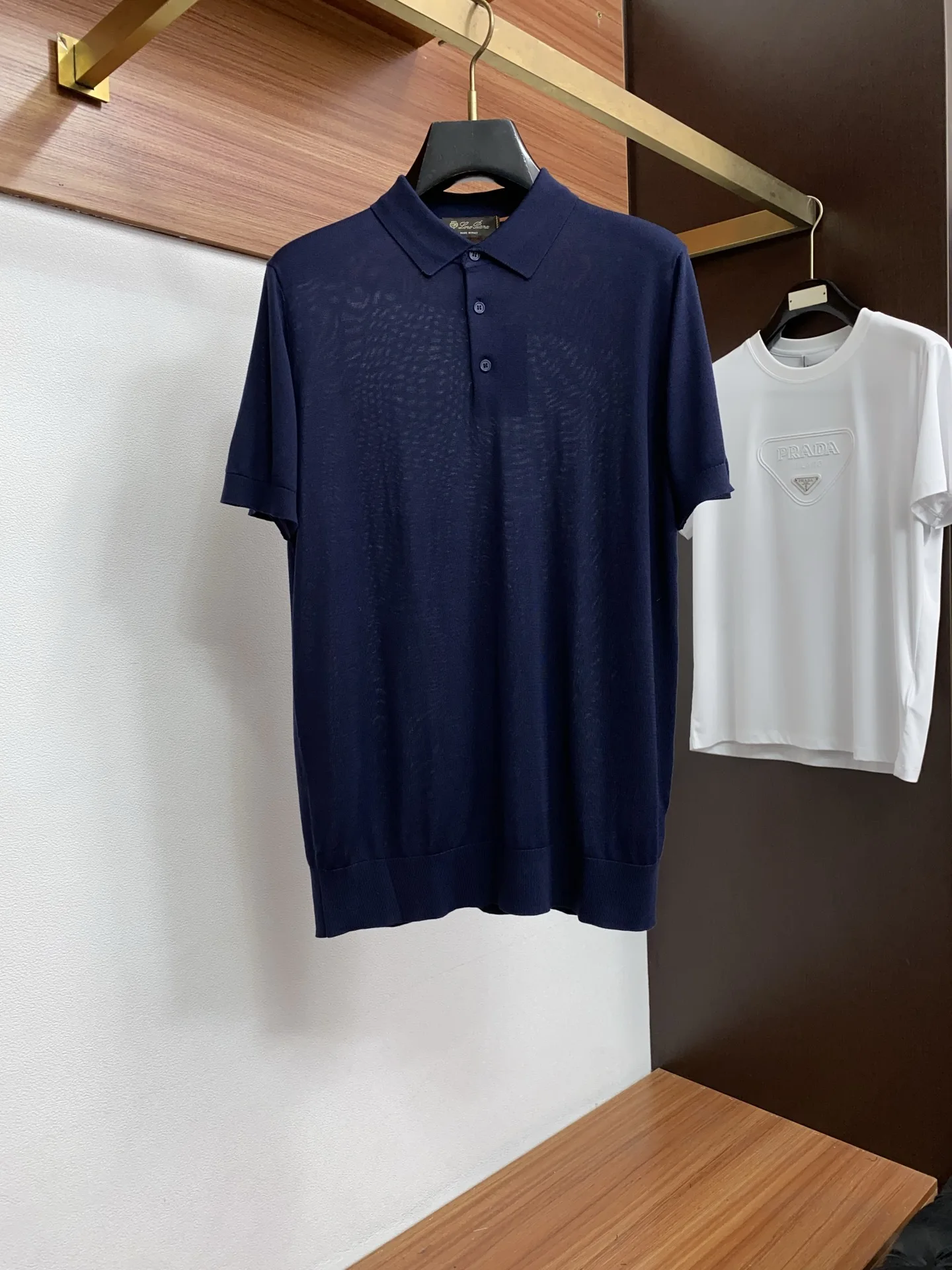 Loro Piana Polo short-sleeve T-shirt with a collar knit Loro Piana Polo short-sleeve T-shirt with a collar knit