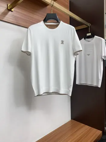 Latest round neck short sleeve Replica Brunello Cucinelli Tshirts and Polos