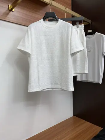 Spring and summer new casual shorts and jacket set Replica Fendi Tshirts and Polos