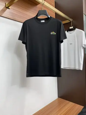 Latest round neck short sleeve Replica Dior Tshirts and Polos