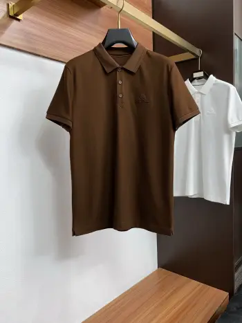 Spring and Summer New Fine Stripe Pique Business Polo Replica Loro Piana Tshirts and Polos