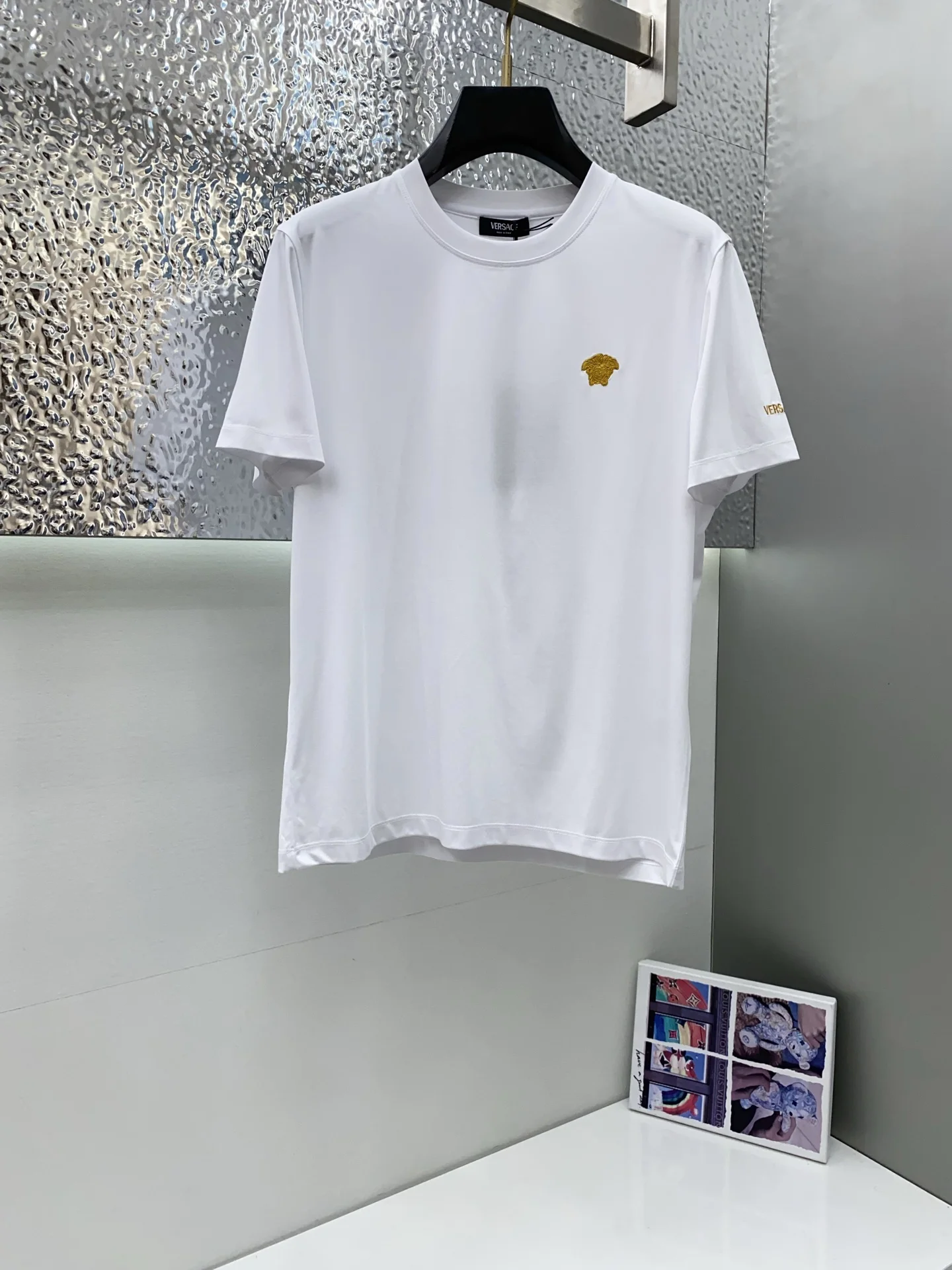 Burberry New Silk Cotton Micro Wide Short Sleeve