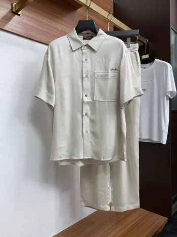 Cuba Linen Workwear Pocket Set Replica Loro Piana Shirts