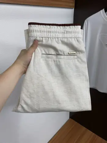 Spring and summer new linen drawstring casual pants Replica Loro Piana Pants and Trousers